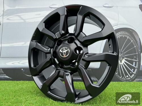 Ratlankis R17x7.5  6X139.7  ET  30  106  B1623  (BK5901)  Black Half Matt (BLHM)  For TOYOT  (M)