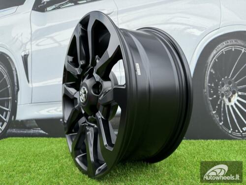 Ratlankis R17x7.5  6X139.7  ET  30  106  B1623  (BK5901)  Black Half Matt (BLHM)  For TOYOT  (M)