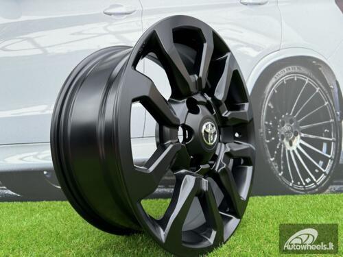 Ratlankis R17x7.5  6X139.7  ET  30  106  B1623  (BK5901)  Black Half Matt (BLHM)  For TOYOT  (M)
