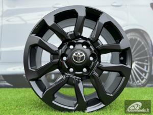 Ratlankis R17x7.5  6X139.7  ET  30  106  B1623  (BK5901)  Black Half Matt (BLHM)  For TOYOT  (M)