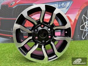 Ratlankis R17x7.5  6X139.7  ET  30  106  B1623  (BK5901)  Black Polished (MB)  For TOYOT  (R)