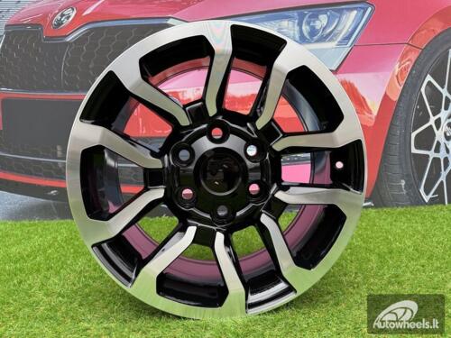 Ratlankis R17x7.5  6X139.7  ET  30  106  B1623  (BK5901)  Black Polished (MB)  For TOYOT  (R)