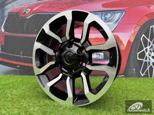Ratlankis R17x7.5  6X139.7  ET  30  106  B1623  (BK5901)  Black Polished (MB)  For TOYOT  (R)