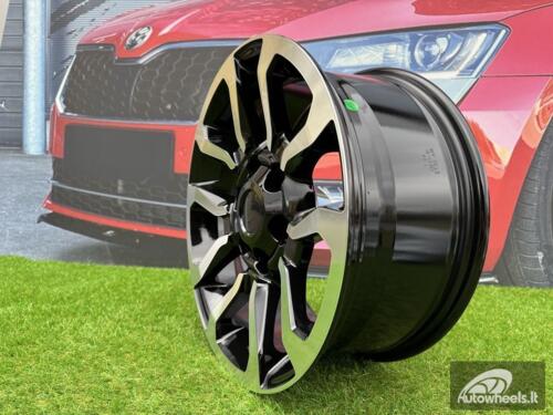 Ratlankis R17x7.5  6X139.7  ET  30  106  B1623  (BK5901)  Black Polished (MB)  For TOYOT  (R)