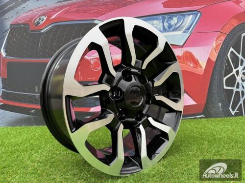 Ratlankis R17x7.5  6X139.7  ET  30  106  B1623  (BK5901)  Black Polished (MB)  For TOYOT  (R)