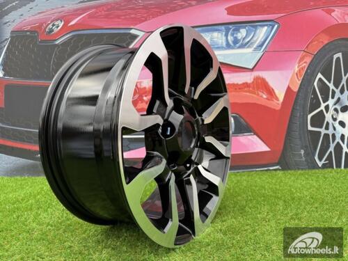 Ratlankis R17x7.5  6X139.7  ET  30  106  B1623  (BK5901)  Black Polished (MB)  For TOYOT  (R)