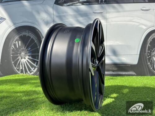 Ratlankis R17x7.5  5X108  ET  44  65.1  XE170  (BK5788)  Black Polished Half Matt (MBHM)  For PEUG  (L6)