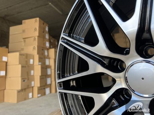 Ratlankis R18x8.5  5X112  ET  52  66.5  Y0102  Black Polished (MB)  For MER  (K4)  (NEW Model C-Class (Front+Rear))