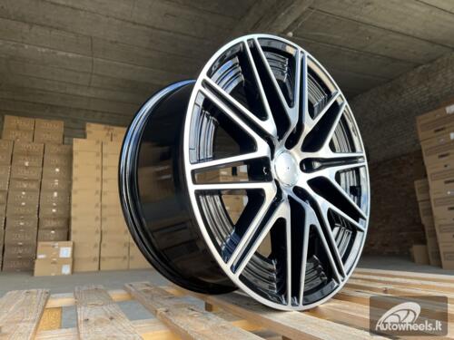Ratlankis R18x8.5  5X112  ET  52  66.5  Y0102  Black Polished (MB)  For MER  (K4)  (NEW Model C-Class (Front+Rear))