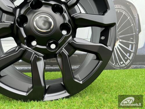 Ratlankis R18x7.5  6X139.7  ET  25  106  B1623  Black Half Matt (BLHM)  For TOYOT  (Z2)  (4x4)