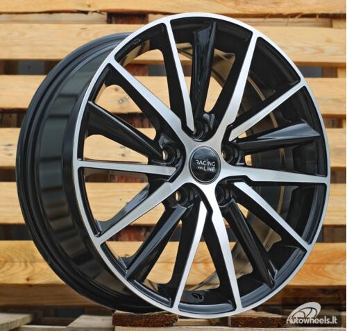 Ratlankis R17x7  5X114.3  ET  45  67.1  B5809  Black Polished (MB)  For RACIN  (R)