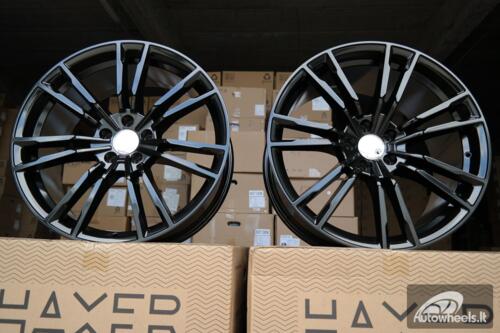 Ratlankis R19x9.5  5X112  ET  38  66.6  A7065  (BY1356)  Black (BL)  For BMW  (Z3)  (Front+Rear)