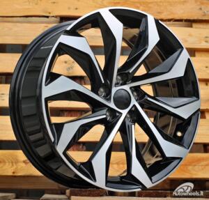 Ratlankis R18x7.5  5X112  ET  40  57.1  I1139  Black Polished (MB)  For SKODA  (K8)  (Kodiaq New Model)