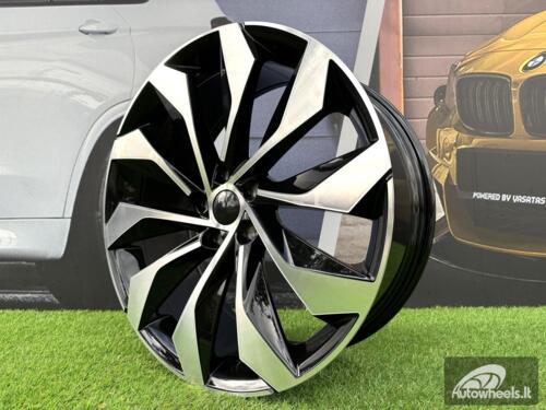Ratlankis R18x7.5  5X112  ET  40  57.1  I1139  Black Polished (MB)  For SKODA  (K8+Z4+Z7)  (Kodiaq New Model)