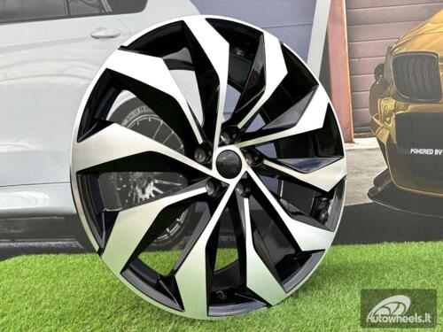 Ratlankis R18x7.5  5X112  ET  40  57.1  I1139  Black Polished (MB)  For SKODA  (K8+Z4+Z7+Z5)  (Kodiaq New Model)