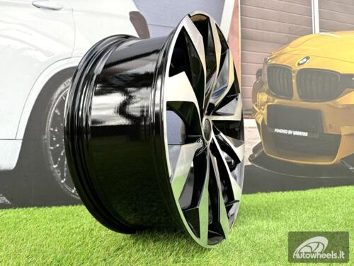 Ratlankis R18x7.5  5X112  ET  40  57.1  I1139  Black Polished (MB)  For SKODA  (K8+Z4+Z7+Z5)  (Kodiaq New Model)
