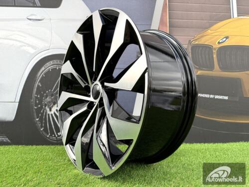 Ratlankis R18x7.5  5X112  ET  40  57.1  I1139  Black Polished (MB)  For SKODA  (P2)  (Kodiaq New Model)