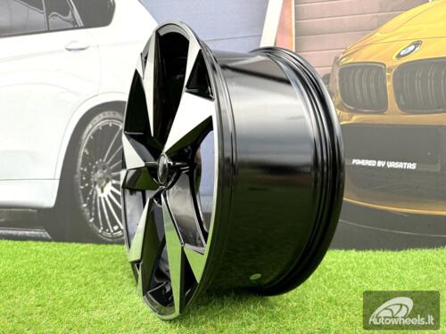 Ratlankis R18x7.5  5X112  ET  40  57.1  I5625  Black Polished (MB)  For SKODA  (K7)  (Kodiaq NEW Model)