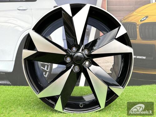 Ratlankis R18x7.5  5X112  ET  40  57.1  I5625  Black Polished (MB)  For SKODA  (P2)  (Kodiaq NEW Model)