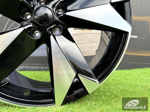 Ratlankis R19x8  5X112  ET  41  57.1  I5625  Black Polished (MB)  For SKODA  (P2)  (Kodiaq NEW Model)