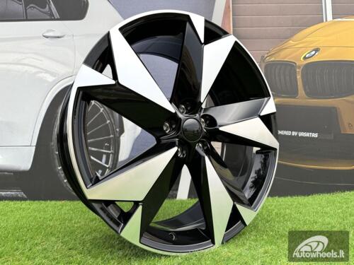 Ratlankis R19x8  5X112  ET  41  57.1  I5625  Black Polished (MB)  For SKODA  (P2)  (Kodiaq NEW Model)