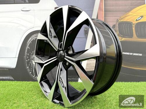 Ratlankis R18x7.5  5X112  ET  45  57.1  I5627  Black Polished (MB)  For SKODA  (P2)  (Karoq New Model)