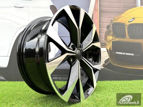 Ratlankis R18x7.5  5X112  ET  45  57.1  I5627  Black Polished (MB)  For SKODA  (P2)  (Karoq New Model)