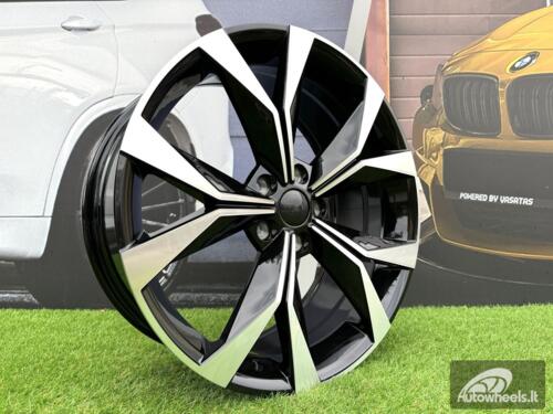 Ratlankis R18x7.5  5X112  ET  45  57.1  I5627  Black Polished (MB)  For SKODA  (Z5)  (Karoq New Model)