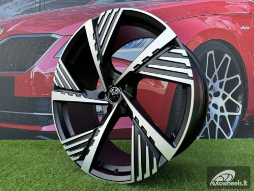 Ratlankis R19x8  5X112  ET  45  66.5  I5639  Black Polished Half Matt (MBHM)  For AUD  (P2)  ()