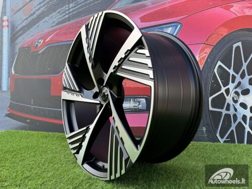 Ratlankis R19x8  5X112  ET  45  66.5  I5639  Black Polished Half Matt (MBHM)  For AUD  (P2)  ()