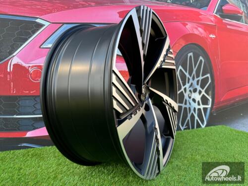 Ratlankis R19x8  5X112  ET  45  66.5  I5639  Black Polished Half Matt (MBHM)  For AUD  (P2)  ()
