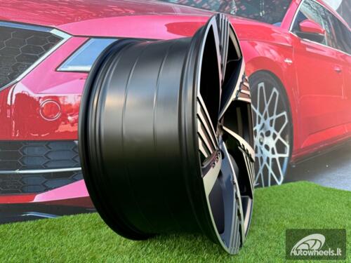 Ratlankis R19x8  5X112  ET  45  66.5  I5639  Black Polished Half Matt (MBHM)  For AUD  (P2)  ()