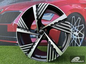 Ratlankis R19x8  5X112  ET  45  66.5  I5639  Black Polished Half Matt (MBHM)  For AUD  (P2)  ()