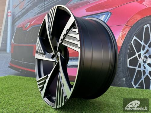 Ratlankis R19x8  5X112  ET  45  66.5  I5639  Black Polished Half Matt (MBHM)  For AUD  (P2)  (NEW MODEL)