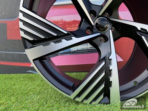 Ratlankis R19x8  5X112  ET  34  66.5  I5639  Black Polished Half Matt (MBHM)  For AUD  (P2)  ()