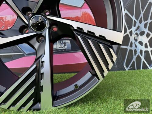 Ratlankis R19x8  5X112  ET  34  66.5  I5639  Black Polished Half Matt (MBHM)  For AUD  (P2)  ()