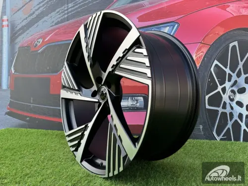 Ratlankis R19x8  5X112  ET  34  66.5  I5639  Black Polished Half Matt (MBHM)  For AUD  (P2)  ()