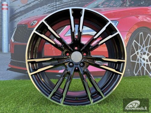 Ratlankis R19x8.5  5X112  ET  27  66.6  A7065  (BY1356)  Black Polished (MB)  For BMW  (Z3)  (Front+Rear)
