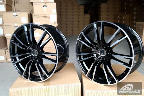 Ratlankis R19x9.5  5X112  ET  38  66.6  A7065  (BY1356)  Black Polished (MB)  For BMW  (Z3)  (Front+Rear)