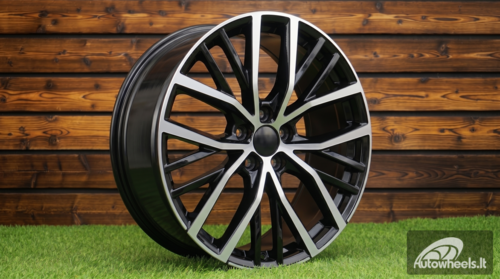 Ratlankis R17x6.5  5X100  ET  40  57.1  B1179  Black Polished (MB)  For VW  (Z6+M)