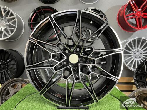 Ratlankis R19x9  5X112  ET  40  66.6  B1674  Black Polished (MB)  For BMW  (Z2)  (Front+Rear)