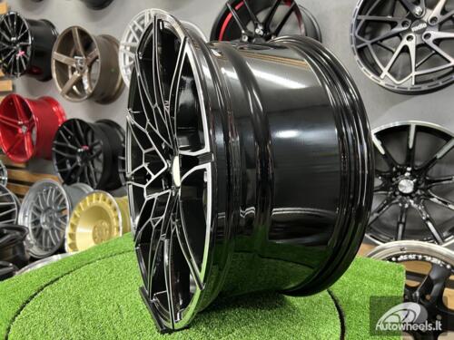 Ratlankis R19x9  5X112  ET  40  66.6  B1674  Black Polished (MB)  For BMW  (Z3)  (Front+Rear)