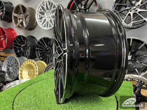 Ratlankis R19x8  5X112  ET  25  66.6  B1674  Black Polished (MB)  For BMW  (Z3)  (Front+Rear)