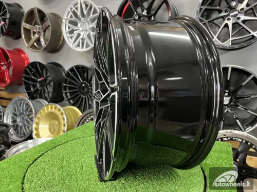 Ratlankis R19x8  5X112  ET  25  66.6  B1674  Black Polished (MB)  For BMW  (Z3)  (Front+Rear)
