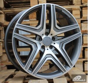 Ratlankis R21x10  5X112  ET  46  66.6  BK206  (BY157)  Grey Polished (MG)  For MER  (Z2)