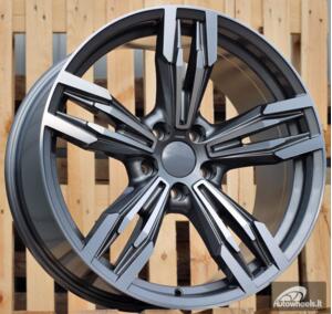 Ratlankis R18x8  5X120  ET  30  72.6  BY983  (5081)  Grey Polished (MG)  For BMW  (P)  (Rear+Front)