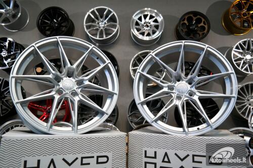 Ratlankis R19x8.5  5X112  ET  25  66.5  HX036  (A5581)  Silver Shining (SS)  For HAXER  (K7+P)  (Rear+Front)