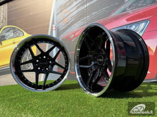 Ratlankis R19x8.5  5X120  ET  35  72.6  SSA01  (HX030)  Black+Polished Lip (BLPL)  For HAXER  (Z2)  (Rear+Front)