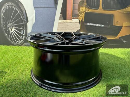 Ratlankis R20x8.5  5X112  ET  25  66.6  A5602  (BY1906)  Black Polished (MB)  For BMW  (Z3)  (Rear+Front)