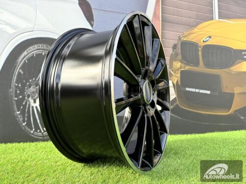 Ratlankis R17x8  5X112  ET  35  66.6  B1048  (BK836)  Black+Polished Lip (BLPL)  For MER  (L1+L6)  (Rear+Front)